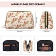 thumbnail image 5 of Rateoe Howdy Cowgirl for Travel Makeup Bag,Large Capacity Cosmetic Bags for Women,Waterproof Portable Pouch Open Flat Toiletry Bag Make up Organizer, 5 of 8