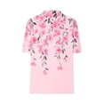 thumbnail image 5 of Your-Sty Button V Neck T Shirts for Women Rolled Short Sleeve Loose Fit Casual Summer Tops Tee Shirts, 5 of 6