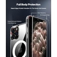 thumbnail image 3 of Magnetic for iPhone 11 Pro Case，with 2 Screen Protector，Full Camera Protection [Compatible with MagSafe] Shockproof Phone Bumper Cover，Anti-Scratch Clear Back (Clear)……, 3 of 13
