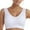 White, variant on Sports Bras for Women 's Seamless MID Solid Color Sports Bra With Removable Bra Pad Sports Bras for Women High Support, Color:Gold, Size:XL