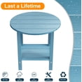 thumbnail image 7 of WINSOON 2-Tier Side Table Adirondack Table End Table with Storage Shelf Baby Blue, 7 of 7
