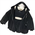 thumbnail image 2 of Conjuntos de Entrenamiento de 2 Piezas para Mujer, Conjuntos de Salón A Juego, Sudadera con Cremallera y Falda, Ropa de Gimnasio, Conjuntos de Yoga Negro XXL, 2 of 7