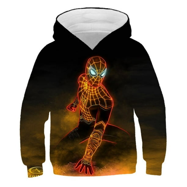 Nuevo otoño Marvel Avengers Hulk Sudadera de dibujos animados Ropa para niños Superhéroe Tops Sudaderas con capucha para bebés Niños O-cuello Ropa 2-14Y12T zhangyuxiang CONDUJO