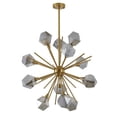 thumbnail image 5 of Design Living 12-Light 33-In Gold Metal Chandelier With Smoke Glass Shades, 5 of 5