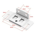 thumbnail image 3 of 2pc Fixed Fastener 2-In-1 Insert Furniture Laminate L-Shaped 90 Degree Connector, 3 of 4