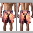 thumbnail image 3 of luoweisi Men's Beach Shorts Quick Dry Swim Trunks with Mesh Lining Deer L, 3 of 5