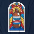 thumbnail image 5 of Natural Light  Natural Natty Light Stained Glass Rowdy Gentleman Mens Blue T-Shirt - Large, 5 of 5