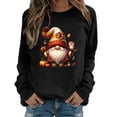 thumbnail image 2 of Chandails d'Hiver Grande Taille Automne pour Femmes Imprimé Mode Halloween Décontracté Confortable Sweat à Capuche Amusant Noir TG, 2 of 6