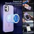 thumbnail image 6 of Entronix Magsafe Compatible Back Cover Cell Phone Case for Apple iPhone 11, Purple, 6 of 6
