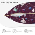 thumbnail image 5 of Haiem Space Dinosaur Print Velvet Soft Solid Decorative Square Throw Pillow Covers Set with Elegant Piping Christmas Cushion Case for Sofa Bedroom Car-20"x20", 5 of 8