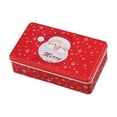 thumbnail image 2 of Caja de lata de caramelos,Contenedor de almacenamiento de caja de dulces decorativo,Caja de regalo para ,caja de azúcar,decoración navideña,Contenedor para guardar Papá Noel rojo, 2 of 8