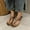 Black, variant on AOOCHASLIY Sandals Bohemian Sandals Women's Summer Casual Shoes With Round Toe Flat Beach Sandals