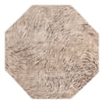 thumbnail image 2 of Unique Loom Oasis Collection Area Rug - Wave (6' Octagon Brown/Beige), 2 of 6