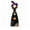 B, variant on Halloween Pumpkin Ghost Statue, Cute Wooden Witch Figurine for Mantel Shelf Tabletop Decor 7.1 inch