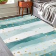 thumbnail image 6 of 4'x6' floral rug bath mats for bathtub area rug shag carpet hallway runner cozy living room rug, 6 of 9