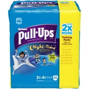 HUGGIES Pull-Ups Boys' Training Pants Night Time Extra Absorbency, Big Pak, (Choose Your Size)
