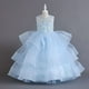 thumbnail image 2 of Vestido de malla para niña, vestido de princesa, vestido de noche de alta gama para cumpleaños de niña de flores, 2 of 6