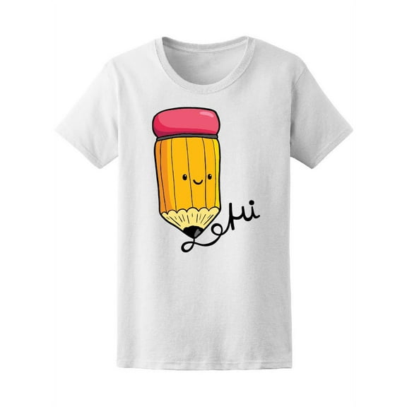 Cartoon Cute Pencil Hi Tee Women's -Image by Shutterstock