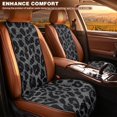 thumbnail image 2 of FOR U DESIGNS Grey Leopard Print 2pcs Car Seat Covers Automotive Seat Cover Diamond Quilted, Non-Slip, Easy to Install, Airbag Compatible, Washable Car Seat Protector for Truck SUVs, 2 of 7