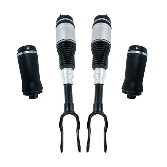 TRQ Front & Rear Air Shock & Spring Suspension Kit for Grand Cherokee Truck SUV PAA80148