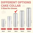 thumbnail image 2 of 8 Inch Cake Collars - Clear Transparent Cake Acetate Sheet Roll for Chocolate Mousse, DIY Decorating (Length 394in), 2 of 4