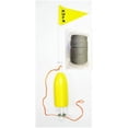 thumbnail image 1 of KUFA Sports 48-Inch 2 Section PVC Flag Pole with 14" Floats & Ø5//16 x 400' Lead Rope (FLP3+F13Y+LP4), 1 of 1
