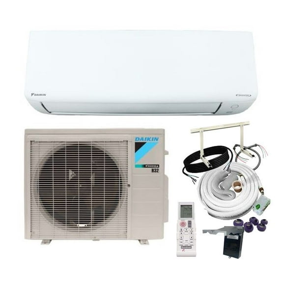Daikin 115V Oterra 12,000 Btu 20 SEER2 R-32 Single Zone Ductless Mini Split Heat Pump System with 25' Installation Kit | RXQ12ASBU9 - FTXQ12ASBU9