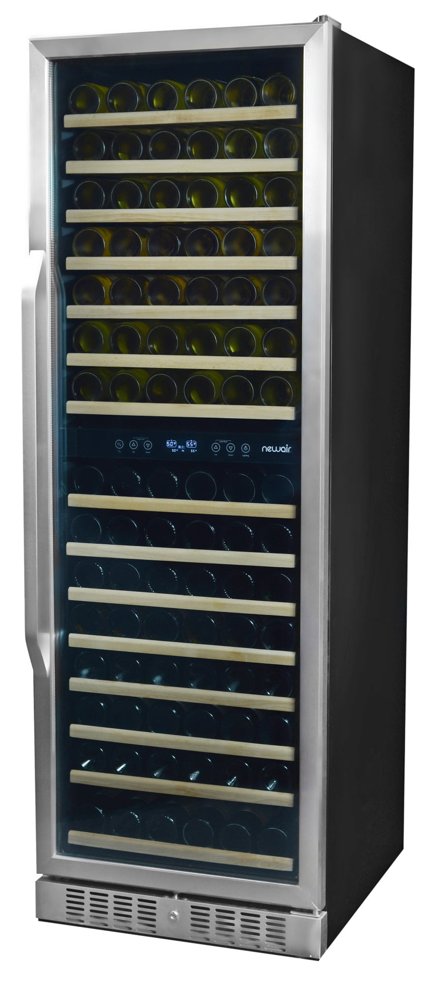Newair 160 Bottle Wine Cooler Fridge Freestanding 24" Dual Zone Wine