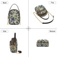thumbnail image 3 of FORMRS Crossbody Bag for Women Quilted Travel Shoulder Cell Phone Purse with Chain Strap Handbag, Green Floral, 3 of 7