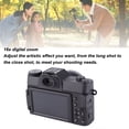 thumbnail image 4 of Cámara Digital 4K, Cámara De Vídeo ABS Con Enfoque Automático, Videocámara, Fotografía Con Lapso De Tiempo, Zoom Digital 16X, Pantalla Abatible De 180 Para Regalo, 4 of 7