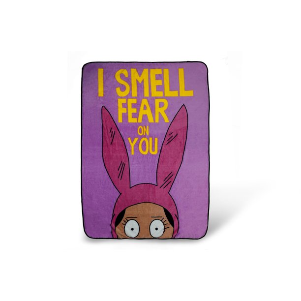 Bob's Burgers Louise Throw Blanket I Smell Fear On You 64 x 44