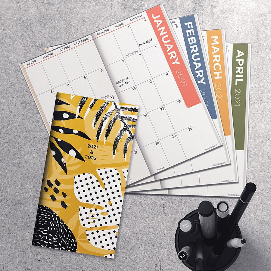 2021 2022 a new leaf 2 year small 3 5 x6 5 monthly planner walmart