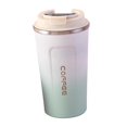 thumbnail image 3 of Taza aislada portátil Vaso de café al vacío con tapa Drinkware Smart Digital Blanco Macarena Taza con aislamiento, 3 of 8