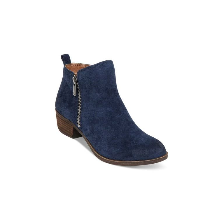 Lucky Brand Women s Basel Bright Blue Navy Suede Low Cut Ankle