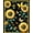 Yellow, Pattern 4, variant on Flatwoven High Traffic Area Rug, Rustic Floral Sunflower Aesthetic, Non Slip, Stain Resistant, Washable Area Rugs for Living Room, Bedroom(Yellow, 4X6)