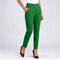 thumbnail image 5 of LVHAOGJOB Plus Size Pants for Women Elastic Waist Breathable Length Straight Leg Loose Fit with Pockets Womens Solid, 5 of 6