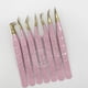 thumbnail image 1 of Pinzas Hello Kitty con recubrimiento en polvo rosa, punta chapada en oro sólido, pinzas de extensión de pestañas de alta calidad, oferta al mejor precio, 1 of 3