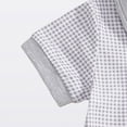 thumbnail image 2 of Baby Boy Summer Clothes Short Sleeve Polo Shirts Shorts Set Pique Beach Outfits,Grey, 2 of 7