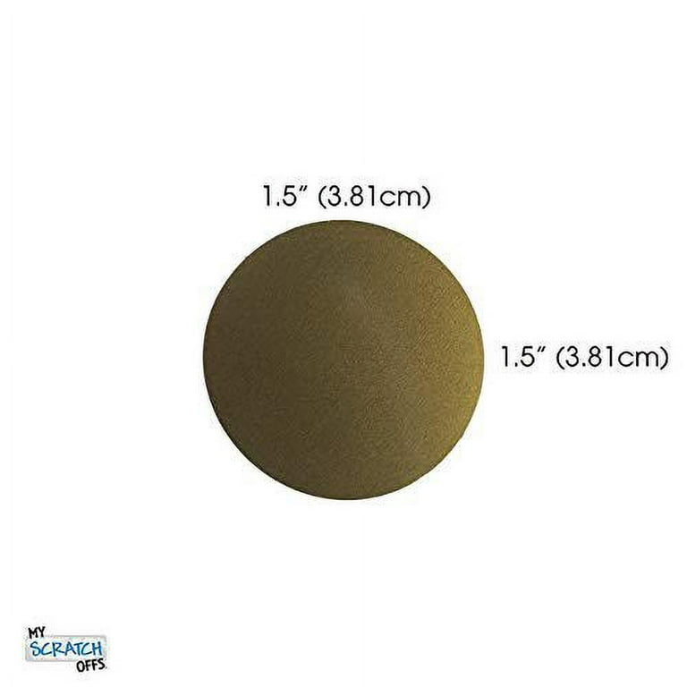 Scratch Off Stickers Diameter 38mm (1.5 Inch) Round Gray Blank For