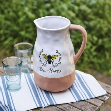 CTW Home Collection 530536 Bee Happy Milk Pitcher, 11-inch Height