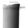 thumbnail image 5 of Black White Ombre Kitchen Valances for Windows Farmhouse Linen Window Valance Curtain for Living Room Window Treatment Modern Minimalism Gradient Abstract Valance Rod Pocket Topper, 42 x 12 Inch, 5 of 6