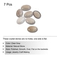 thumbnail image 3 of Uxcell Clear Gray Flat Oval Stone 14mm x 10mm Flat Back Crystal Stone Beads 7Pack, 3 of 6