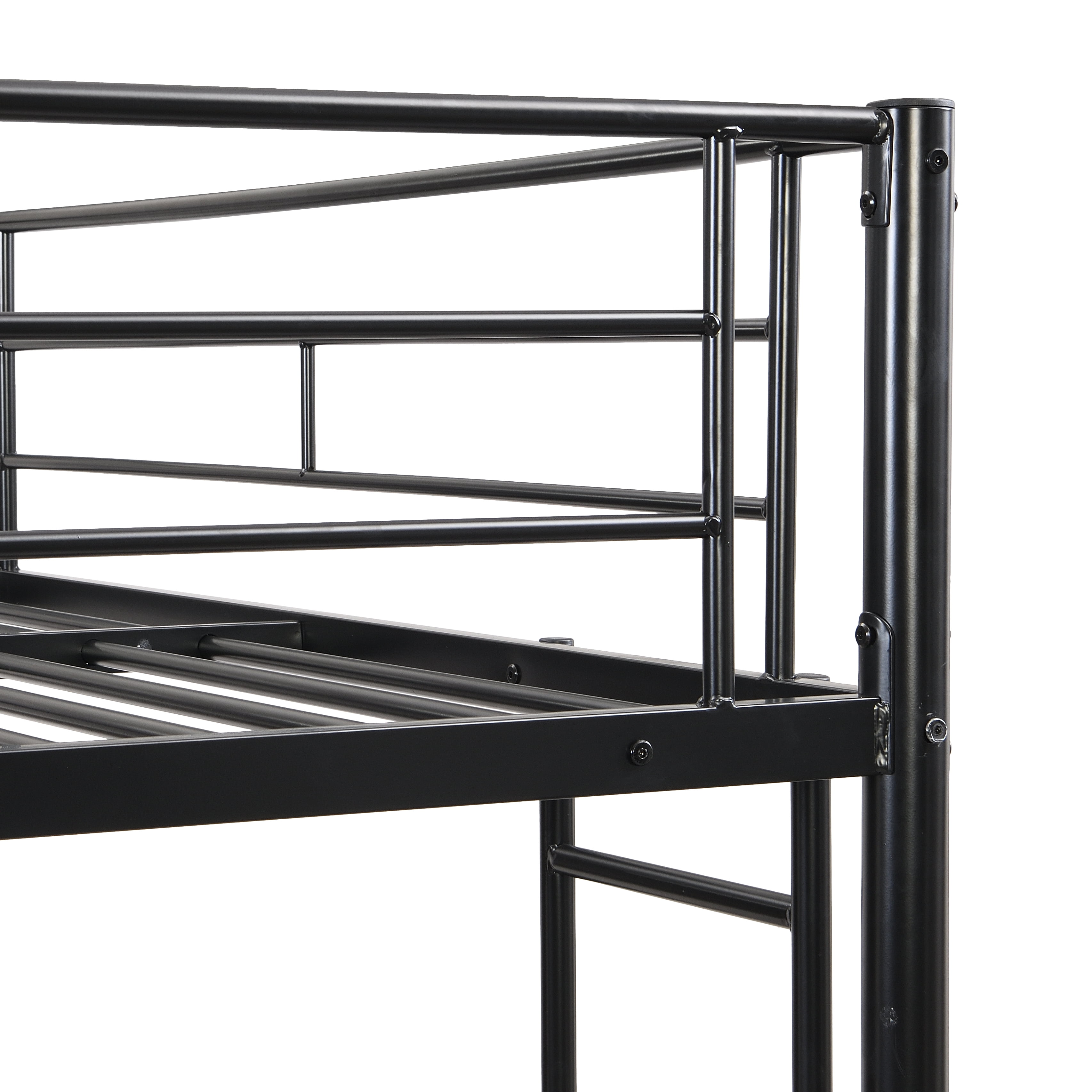 Full Over Full Metal Bunk Bed, No Box Spring Needed, Easy Assemble