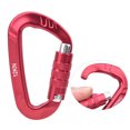 thumbnail image 4 of D Ring Buckle, 1 Pcs 7075 Aerospace Carabiner, Durable For Carabiner Clip Red, 4 of 8