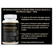NatureDefend Red Marine Algae + Kelp Supplement – Immune Support, 60 Capsules, Veteran-Owned, Made in the USA