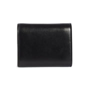 CHRISTIAN LOUBOUTIN Small Loubigaga Calfskin Leather Wallet Black No Selfies New