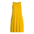 thumbnail image 5 of Time and Tru Women's Sleeveless Knit Swing Dress, Sizes XS-XXXL, 5 of 5