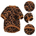 thumbnail image 6 of Walbest Pet Dog Cat Clothes, Leopard Print Puppy Cat Cotton Vest Clothing Apparel Breathable Winter Harness Costumes for Small Dogs, 6 of 7