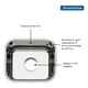 thumbnail image 3 of Fregadero Tarja Acero Inoxidable 40x34cm Cocina Tramontina Tramontina 94081505, 3 of 5