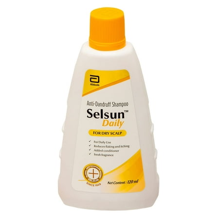 Selsun Daily Dandruff Shampoo for Dry Scalp - 120 ML